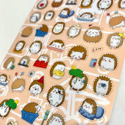 BCmini Nekoni Hedgehog Stickers Kawaii Gifts