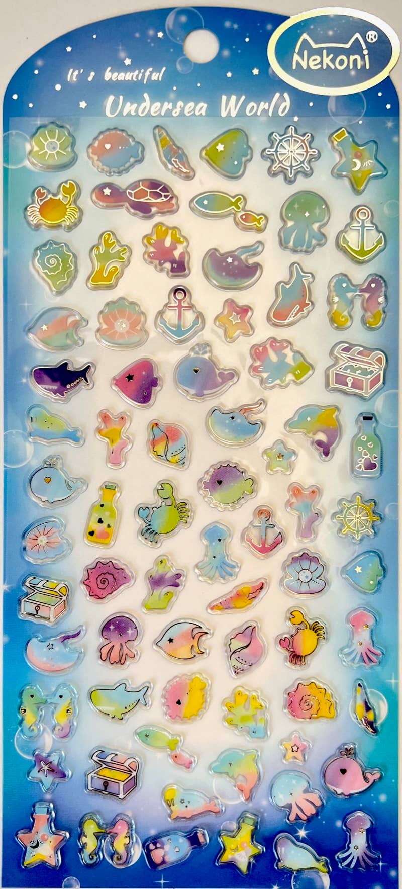 BCmini OCEAN SHINY RAINBOW STICKERS Kawaii Gifts