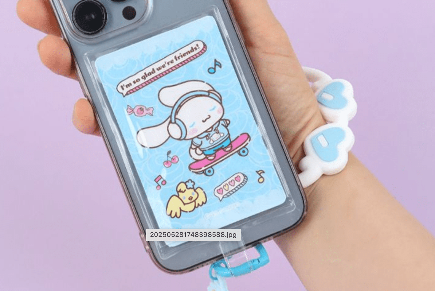 BeeCrazee Sanrio All Stars Photo Card & Smartphone Flexible Ring Holders Cinnamoroll Kawaii Gifts 8809955835369