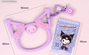 BeeCrazee Sanrio All Stars Photo Card & Smartphone Flexible Ring Holders Kuromi Kawaii Gifts