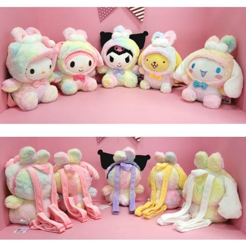 backpacks kuromi hello kitty Sanrio Rainbow Plush Backpack Cinnamoroll