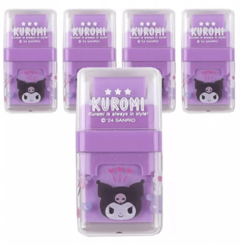 BeeCrazee Kuromi Eraser with Picker Upper Kawaii Gifts 18800285660192