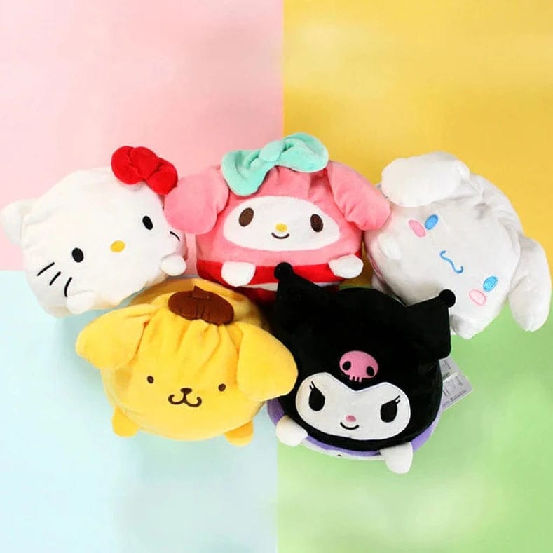 Sanrio 6.5 Reversible Plush Hello Kitty My Melody Kuromi Cinnamoroll Pompompurin