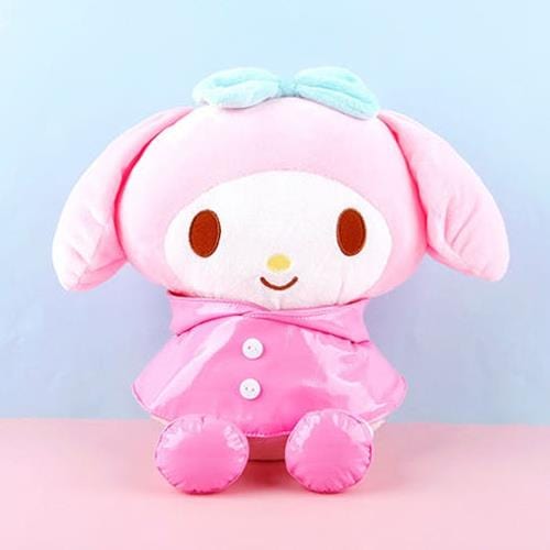 BeeCrazee Sanrio Rainy Day 10" Plushies in Rain Coats Collection My Melody Kawaii Gifts 8809962088390