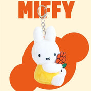 BeeCrazee Miffy 3" Plushie Mascot Keychain Series Yellow Holding Flower Kawaii Gifts 8809644507263