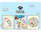 BeeCrazee Peanuts Snoopy 5-Size Stickers Kawaii Gifts