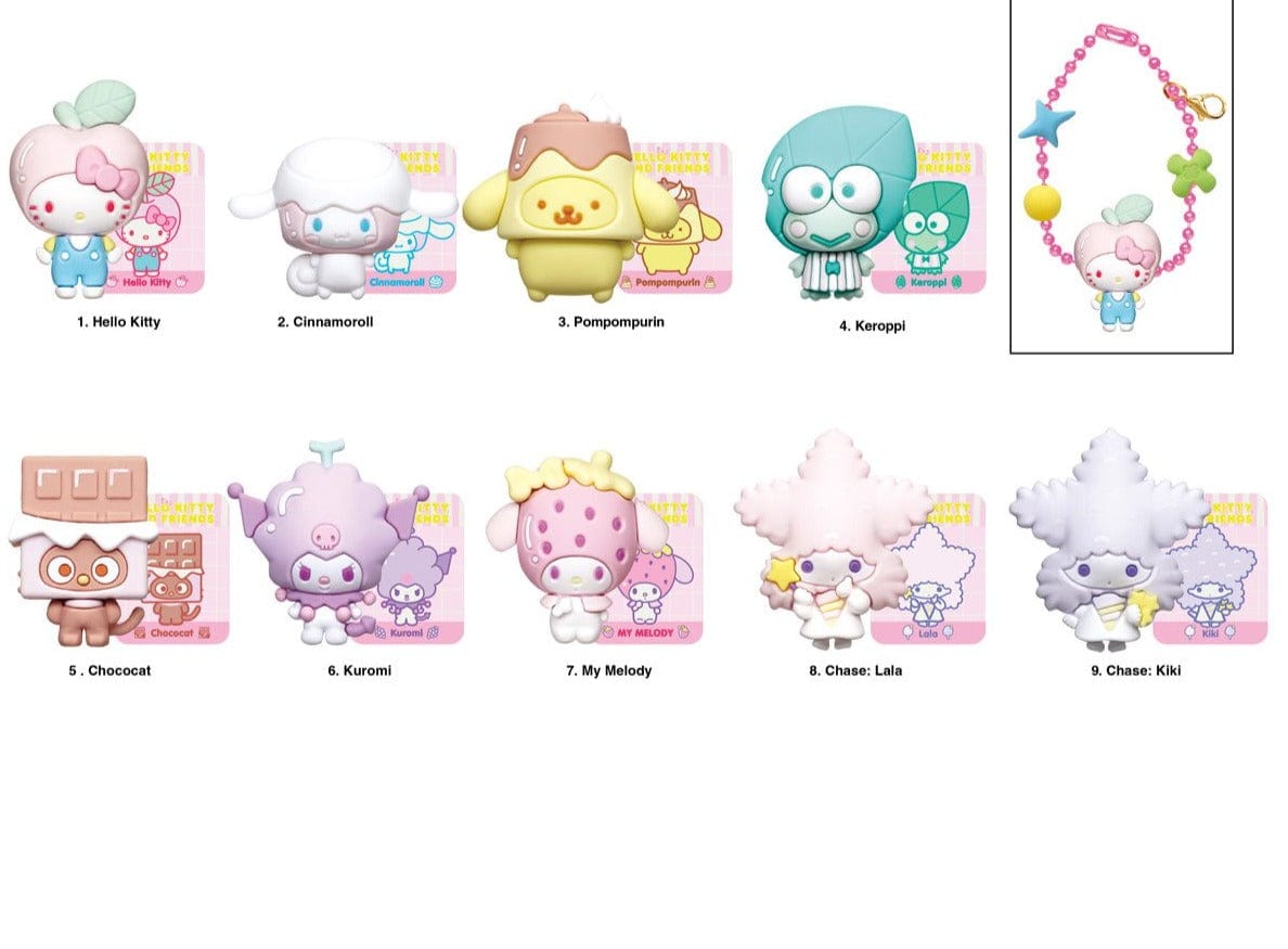BeeCrazee Hello Kitty and Friends Bubble Tea Mini Figure Bag Clip Keychain Surprise Box Kawaii Gifts 77764782053