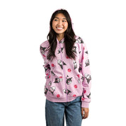 BioWorld Kuromi Spunky Poses Lavender Zip-Up Hoodies Kawaii Gifts