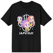 Bioworld Merchandising KPop Demon Hunters Huntrix Excited Kawaii on Black Short Sleeve Adult T Shirt Kawaii Gifts
