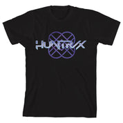 Bioworld Merchandising KPop Demon Hunters Huntrix Logo on Black Short Sleeve Kids T Shirt Kawaii Gifts