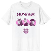 Bioworld Merchandising KPop Demon Hunters Huntrix Trio Close Up on White Short Sleeve Adult T Shirt Kawaii Gifts