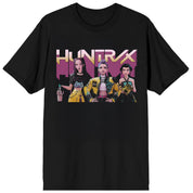 Bioworld Merchandising KPop Demon Hunters Huntrix Trio on Black Short Sleeve Adult T Shirt Kawaii Gifts