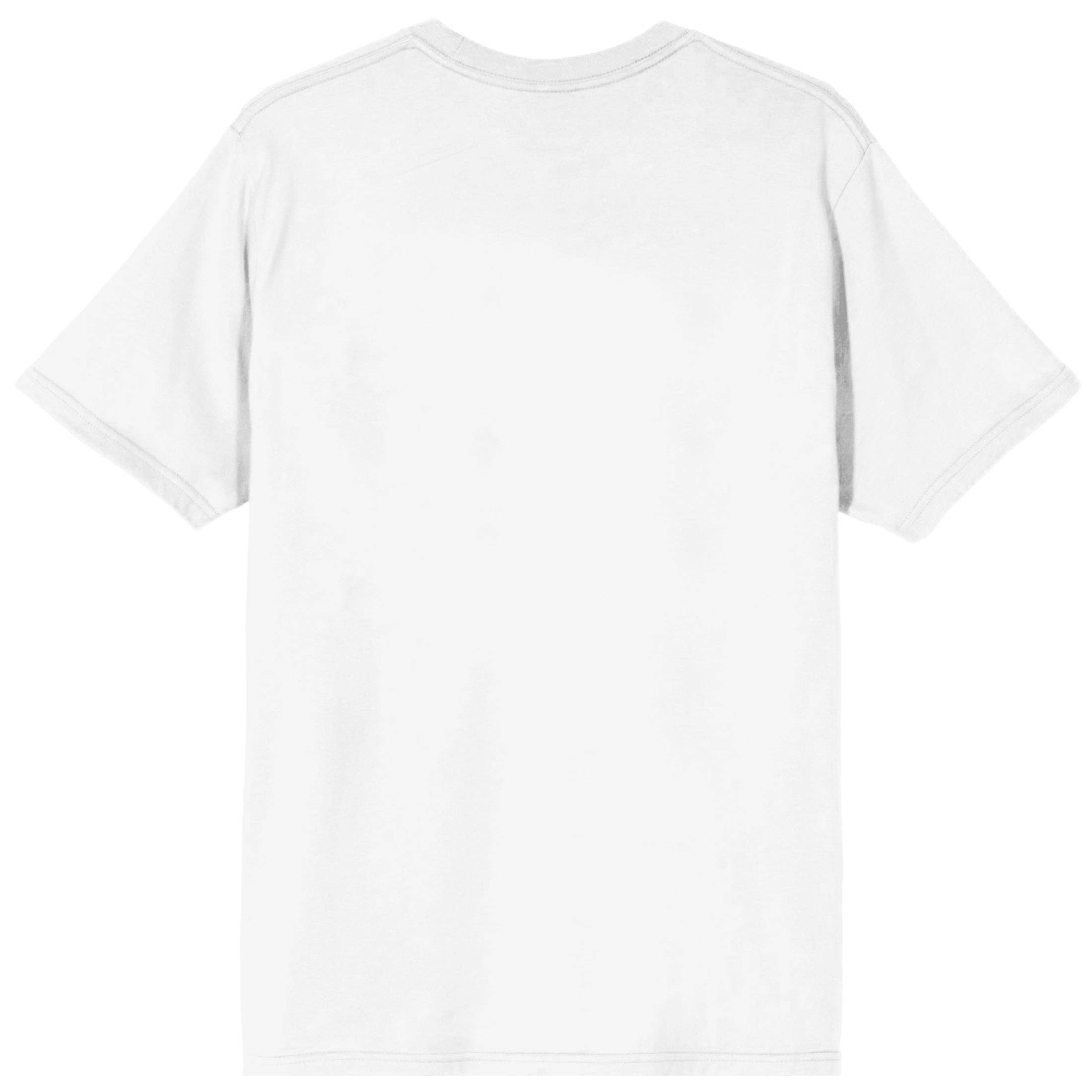 Bioworld Merchandising KPop Demon Hunters Panel Art Huntrix Adult White Crew Neck Short Sleeve T-shirt Kawaii Gifts