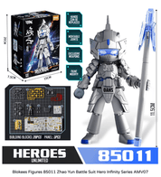 Blokees Hero Infinity Nezha & Zhao Yun 4.5" Blokees Action Figure Kits Kawaii Gifts