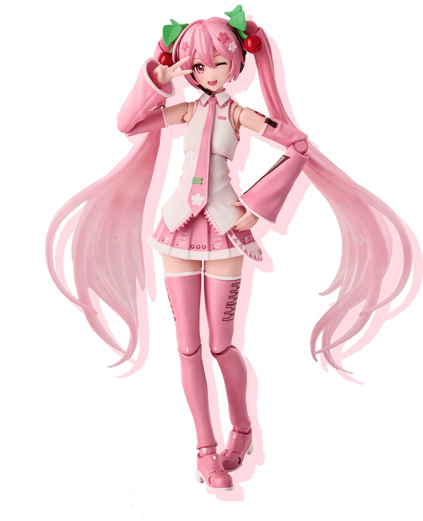 Blokees Sakura Miku: A Love Letter to Spring's Beauty Blokees 6" Posable Figure Kit Kawaii Gifts 810181531343