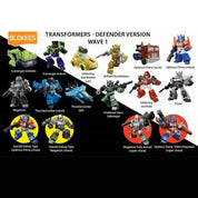 Blokees Transformers Defender Shining 2" Blokees Action Figure Kit Surprise Box Kawaii Gifts