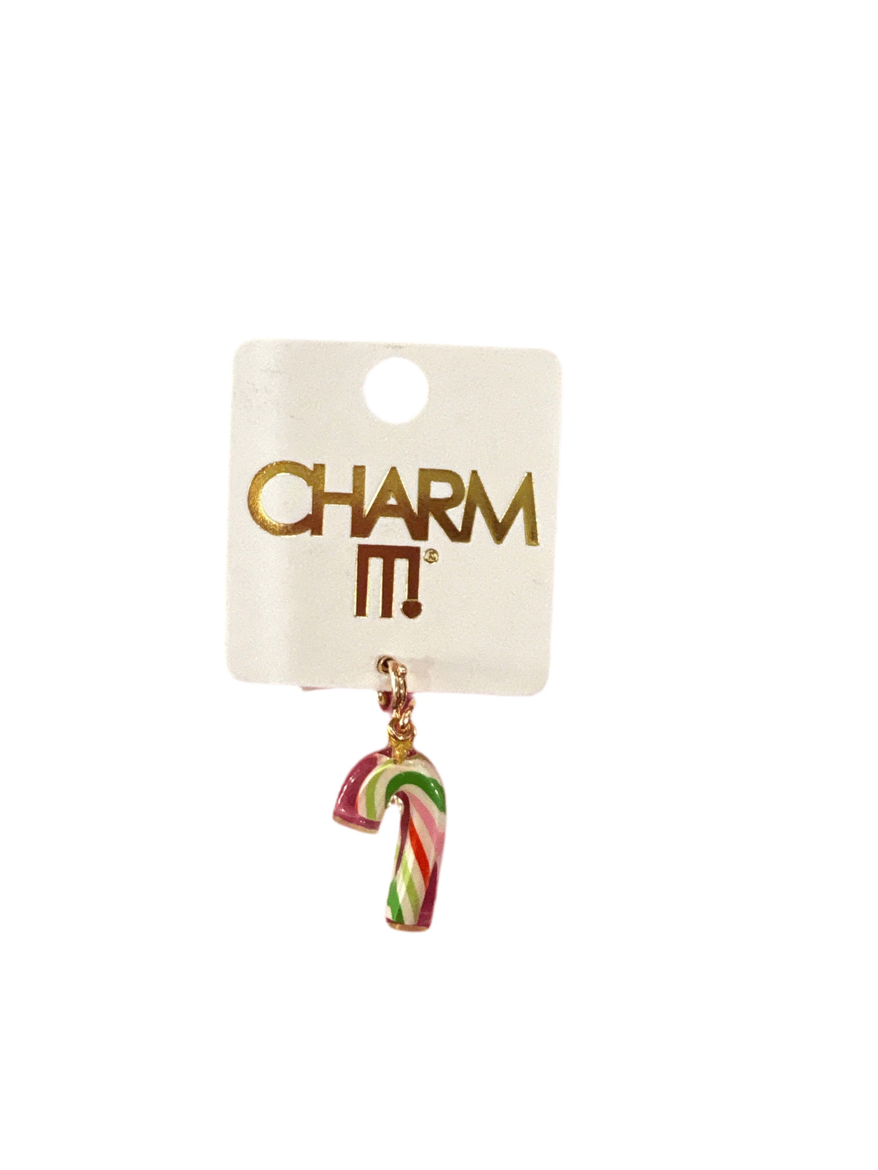 Charm It Gold Candy Cane Charm Kawaii Gifts