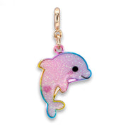 Charm It Gold Glitter Tie-Dye Dolphin Charm Kawaii Gifts 794187093756