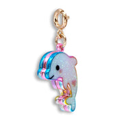 Charm It Gold Glitter Tie-Dye Dolphin Charm Kawaii Gifts 794187093756