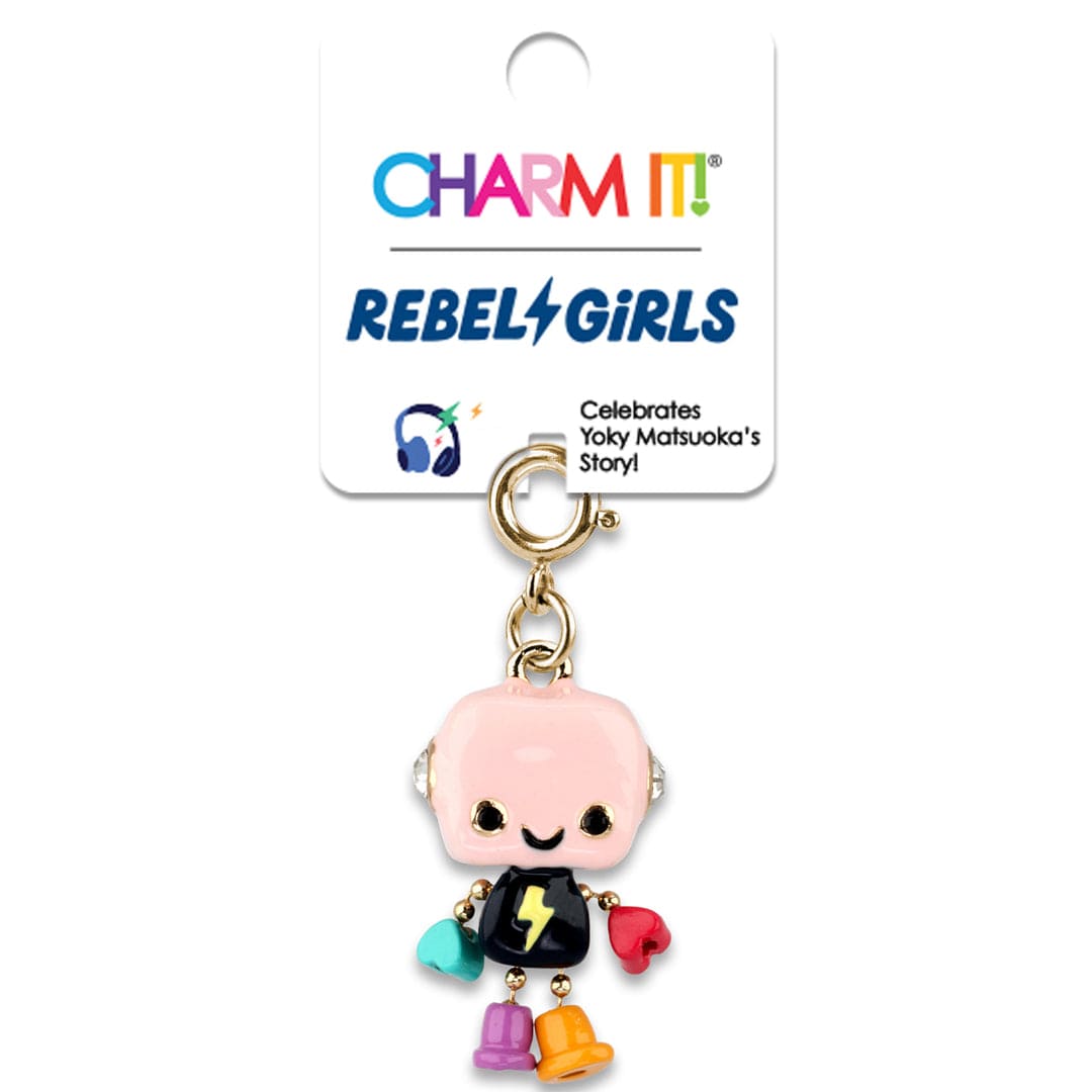 Charm It Gold Rebel Girls Robot Charm Kawaii Gifts 794187102403