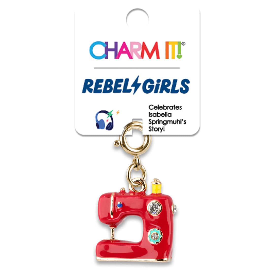 Charm It Gold Rebel Girls Sewing Machine Charm Kawaii Gifts 794187102397
