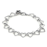 Charm It Heart Chain Bracelets Silver Kawaii Gifts 794187104018