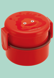 Clever Idiots Howl’s Moving Castle 2-Layered Round Bento Lunch Box with Fork Kawaii Gifts 4973307639685