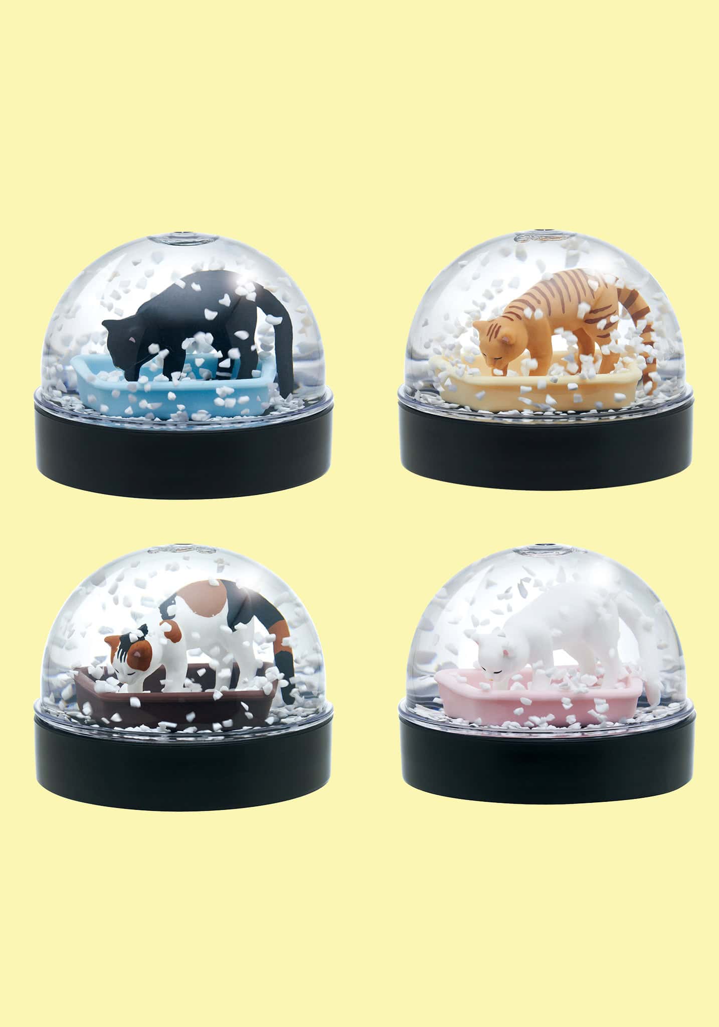 Clever Idiots Cat Litter Box Surprise Snow Globe Kitan Club Blind Box Kawaii Gifts 4571670331702