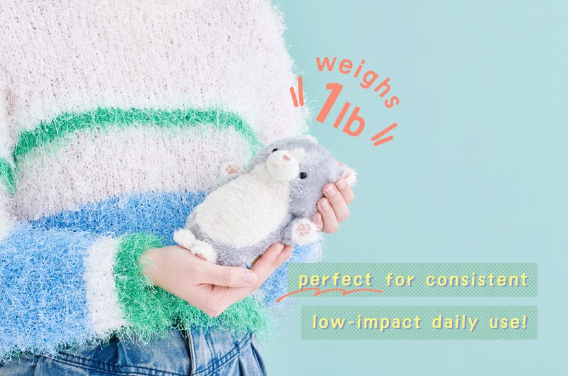 Dreams USA Mugyuuus Weighted Cuddle & Low Impact Exercise Plushies Cat Kawaii Gifts