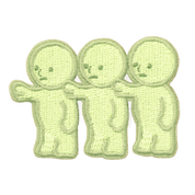 Dreams USA Smiski Embroidered Stickers Iron-On Patches Vol 2 Little Smiskis Kawaii Gifts