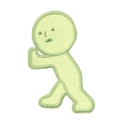 Dreams USA Smiski Embroidered Stickers Iron-On Patches Vol 2 Pushing Kawaii Gifts