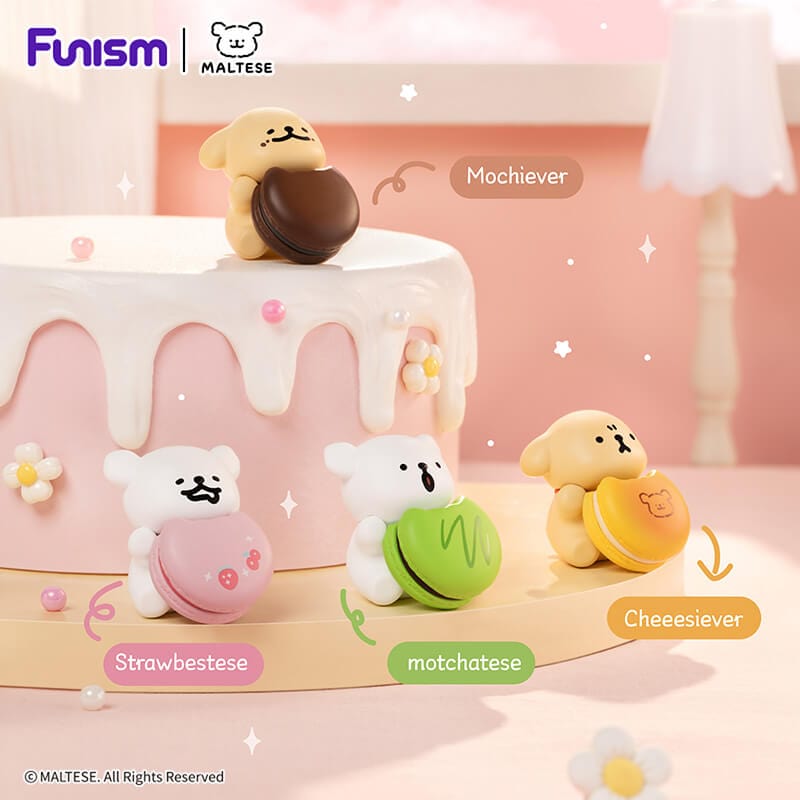 Elska White Maltese Sweet Box with 3 Sweet Maltese Treats Surprise Box Kawaii Gifts 6970834315462