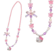 Enesco Sanrio Aurora Beaded Necklace: Cinnamoroll, Kuromi & Hello Kitty Hello Kitty Kawaii Gifts 4550337176207