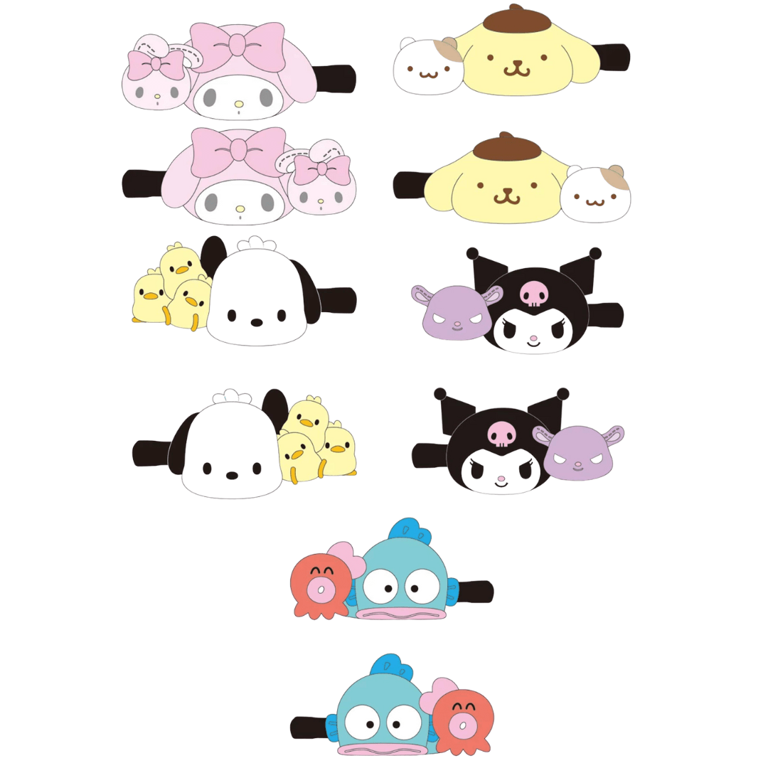 Sanrio Kuromi Cinnamoroll fascia per capelli del fumetto colore cerchio per capelli carino Ins dolce ragazza legata corda per capelli fascia in pelle copricapo regalo per bambini