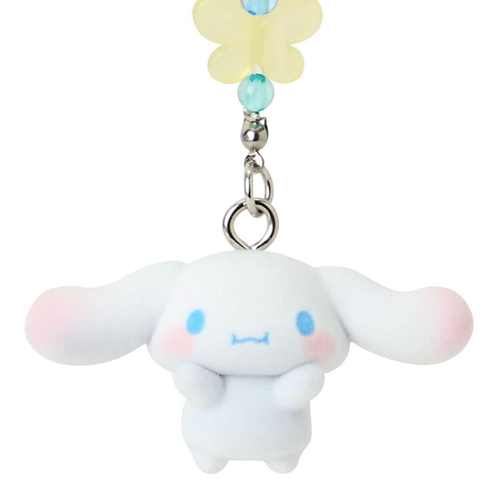 Sanrio Cinnamoroll Pink Cheeks Flocked Mascot Phone Strap – Kawaii