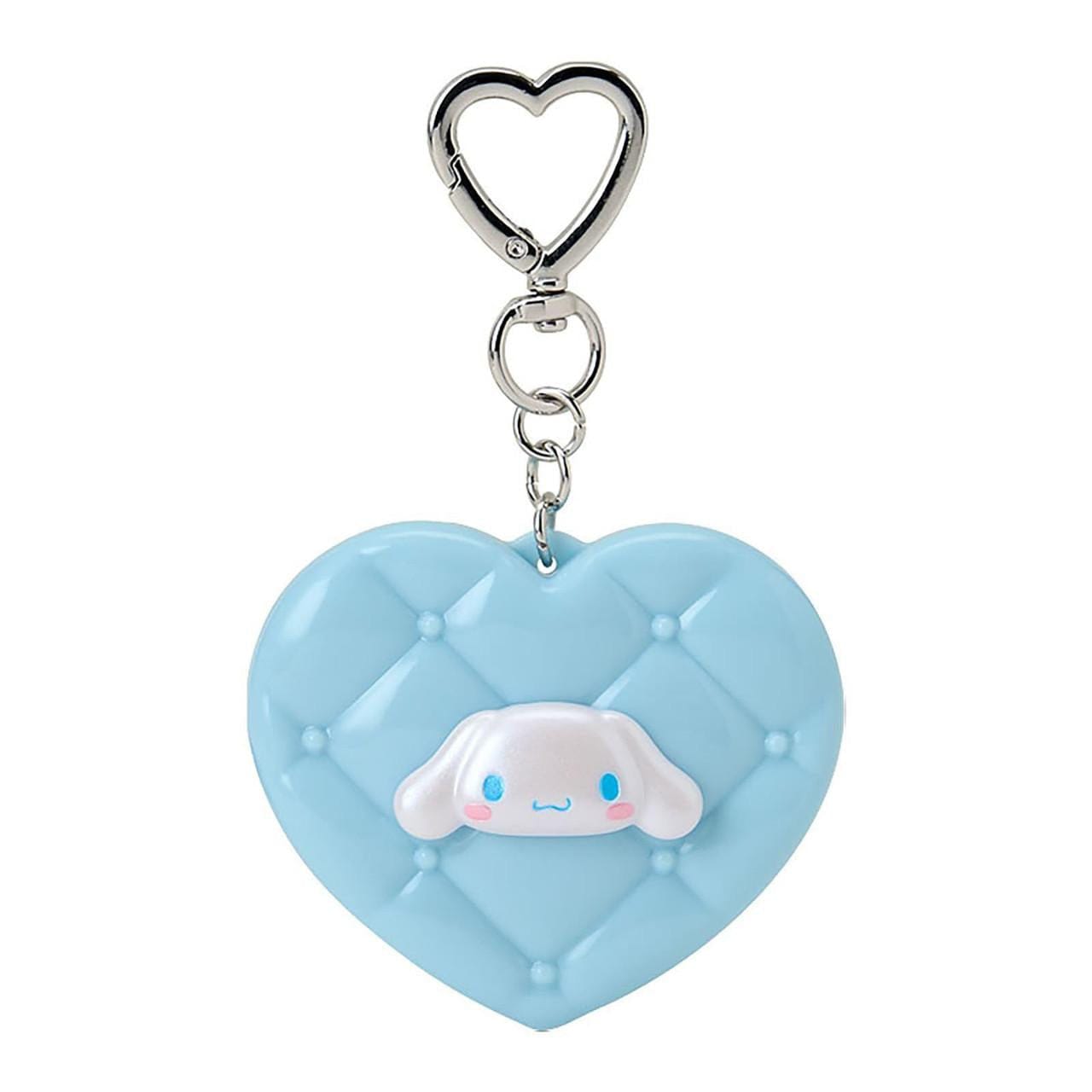 Enesco Sanrio Heart Compact Mirrors with Keychains Cinnamoroll Kawaii Gifts 4550337159668