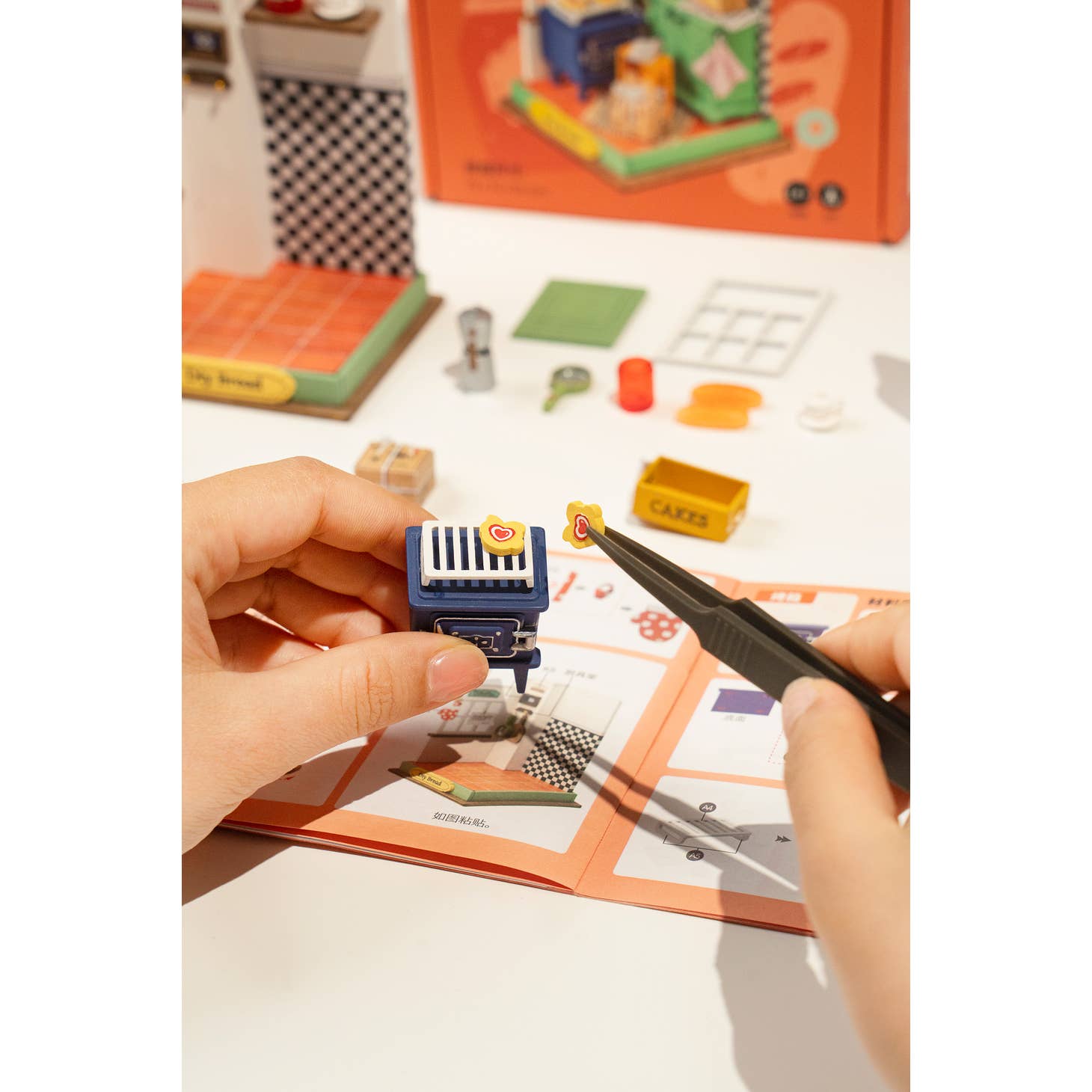 Hands Craft DIY Miniature House Kit: Afternoon Baking Time Kawaii Gifts