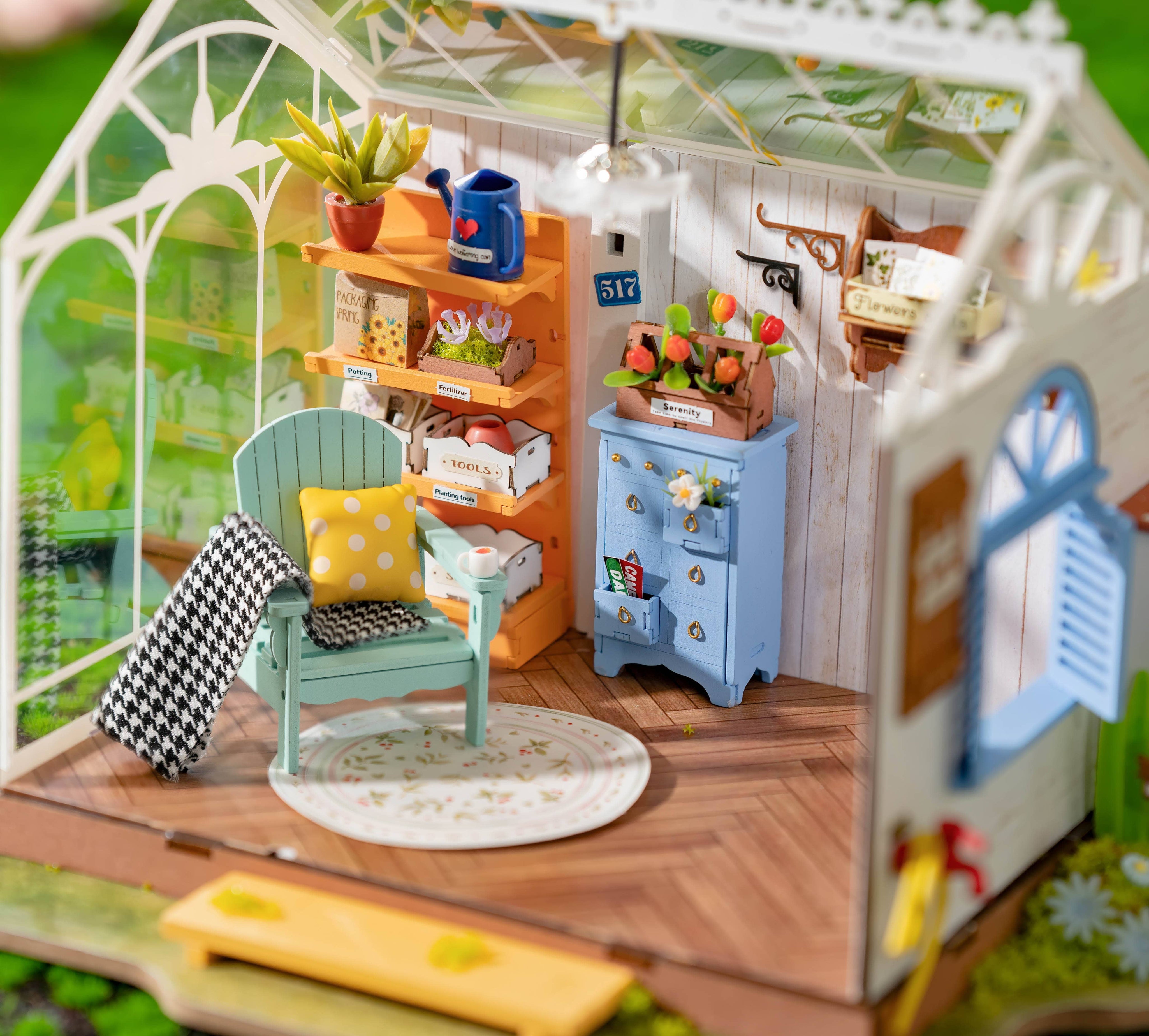 Hands Craft DIY Miniature House Kit: Dreamy Garden House Kawaii Gifts
