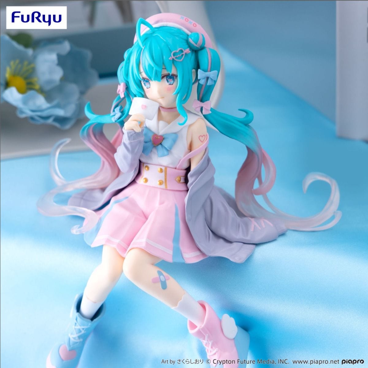 JBK Hatsune Miku Love Sailor Grey Color Ver. Noodle Stopper Figure Kawaii Gifts 4582655074781