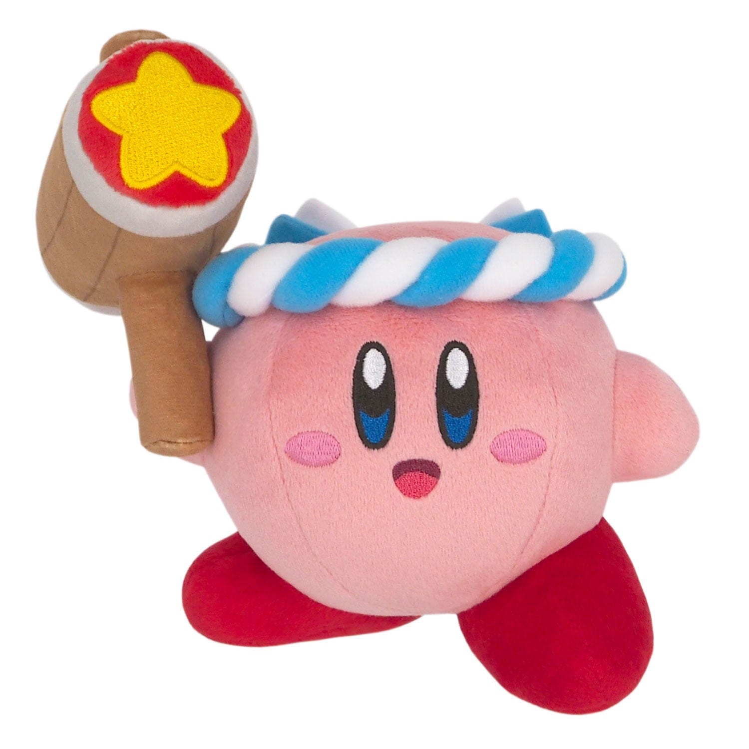 JBK Kirby's Dream Land All Star Kirby Hammer 5" Plush Kawaii Gifts 819996019152