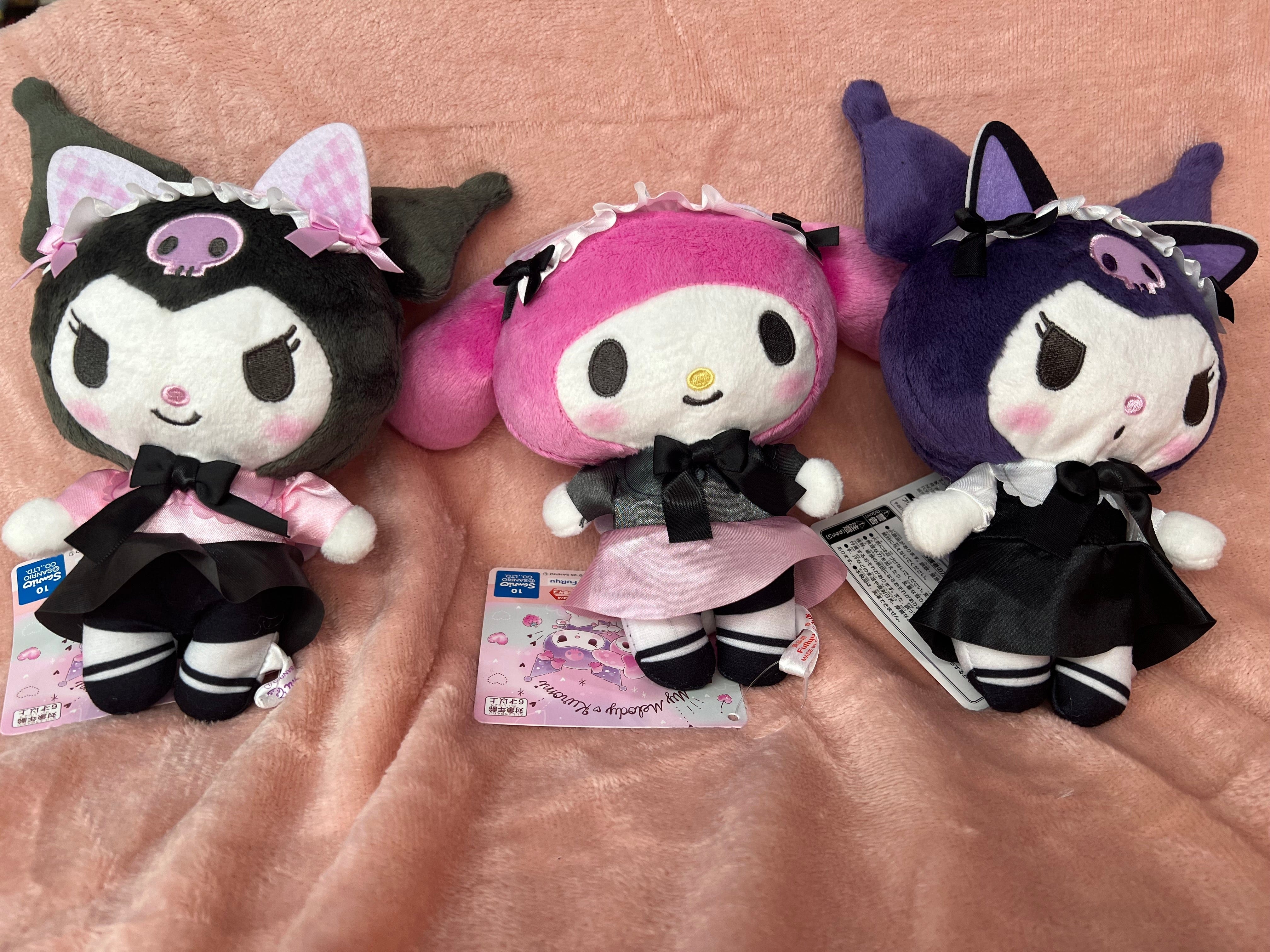 JBK My Melody & Kuromi Angel Little Devil Cat 7" Plushies (3 Styles!) Kawaii Gifts