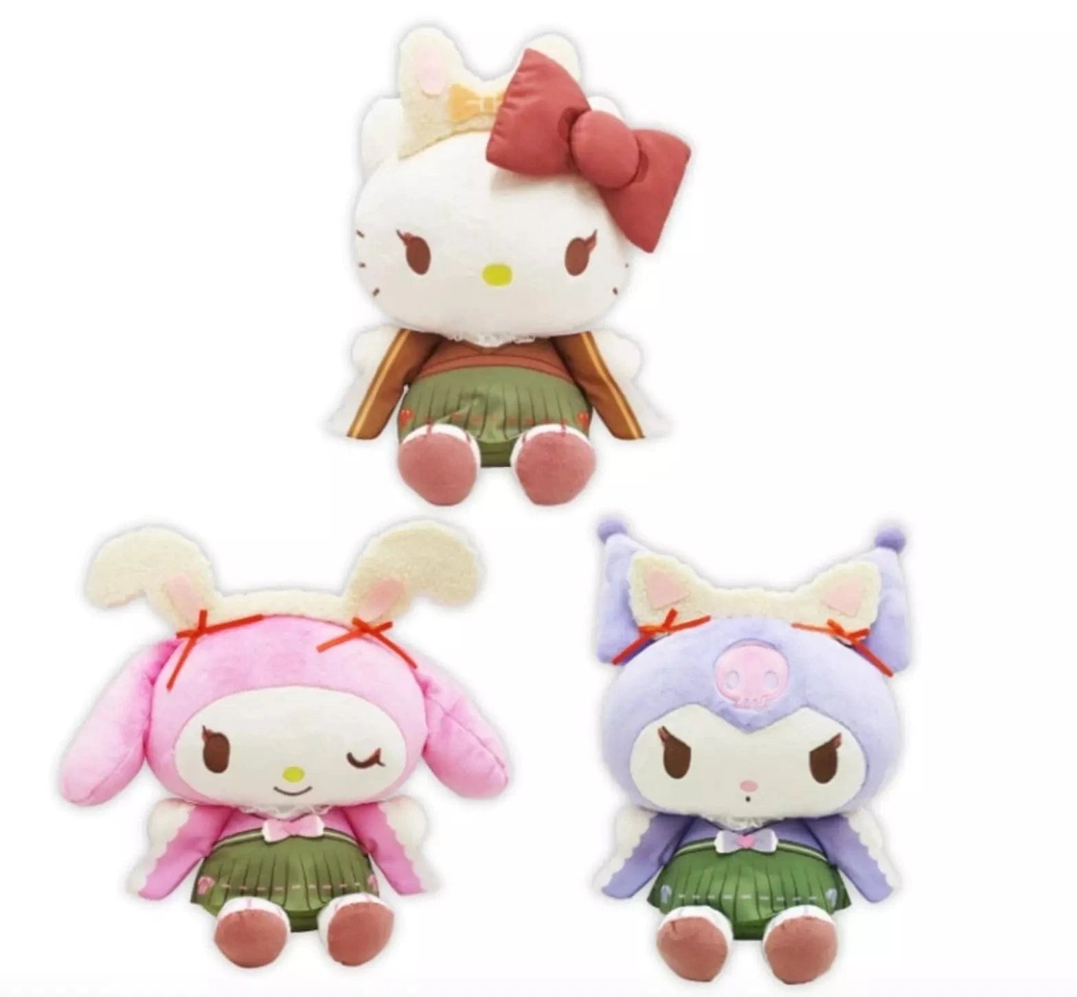 JBK Sanrio Mofu-Ear Retro Lolita 6.5" Plushies (6 Characters!) Kawaii Gifts