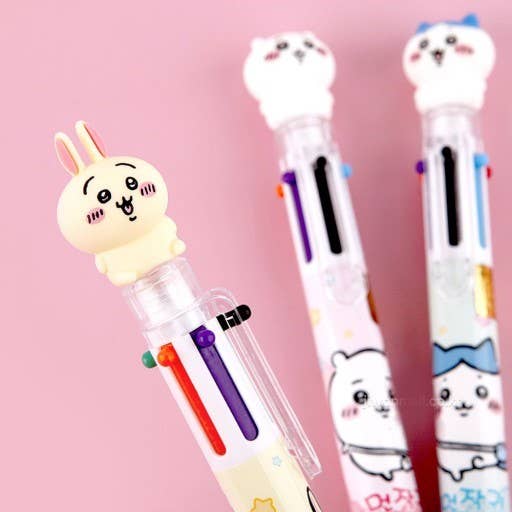 K-Wonderland Chiikawa 3D Figure 6Colors Ballpoint Pen Kawaii Gifts