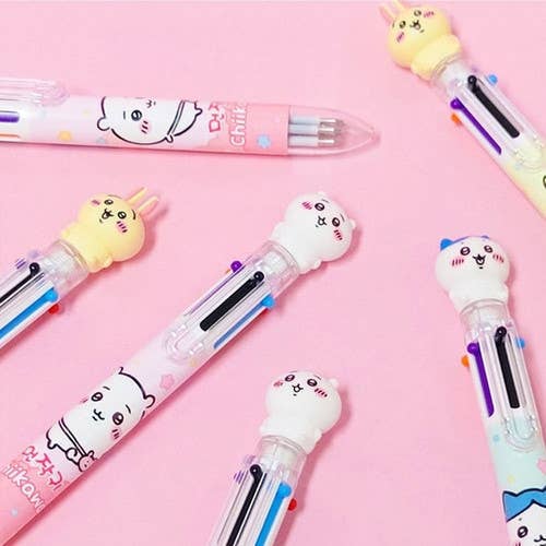 K-Wonderland Chiikawa 3D Figure 6Colors Ballpoint Pen Kawaii Gifts