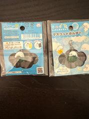 Kawaii Import San-X Mamegoma White Little Seal on a Blue Ball Charm (2007) Kawaii Gifts 4974413453240