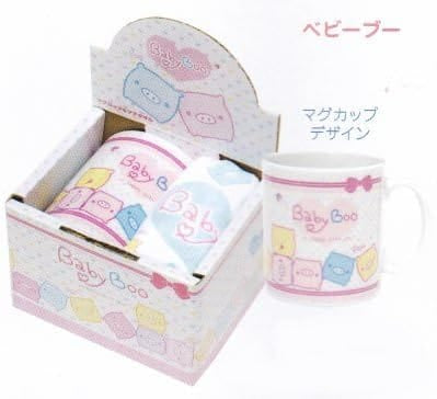 Kawaii Import San-X Baby Boo Gift Set: Mug & Hand Towel (2007) Kawaii Gifts 4974413468725