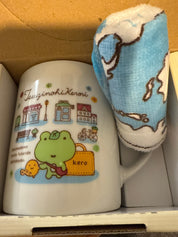 Kawaii Import San-X Tsuginohikerori Kerori Mug and Wash Cloth Gift Set Kawaii Gifts 4974413495332