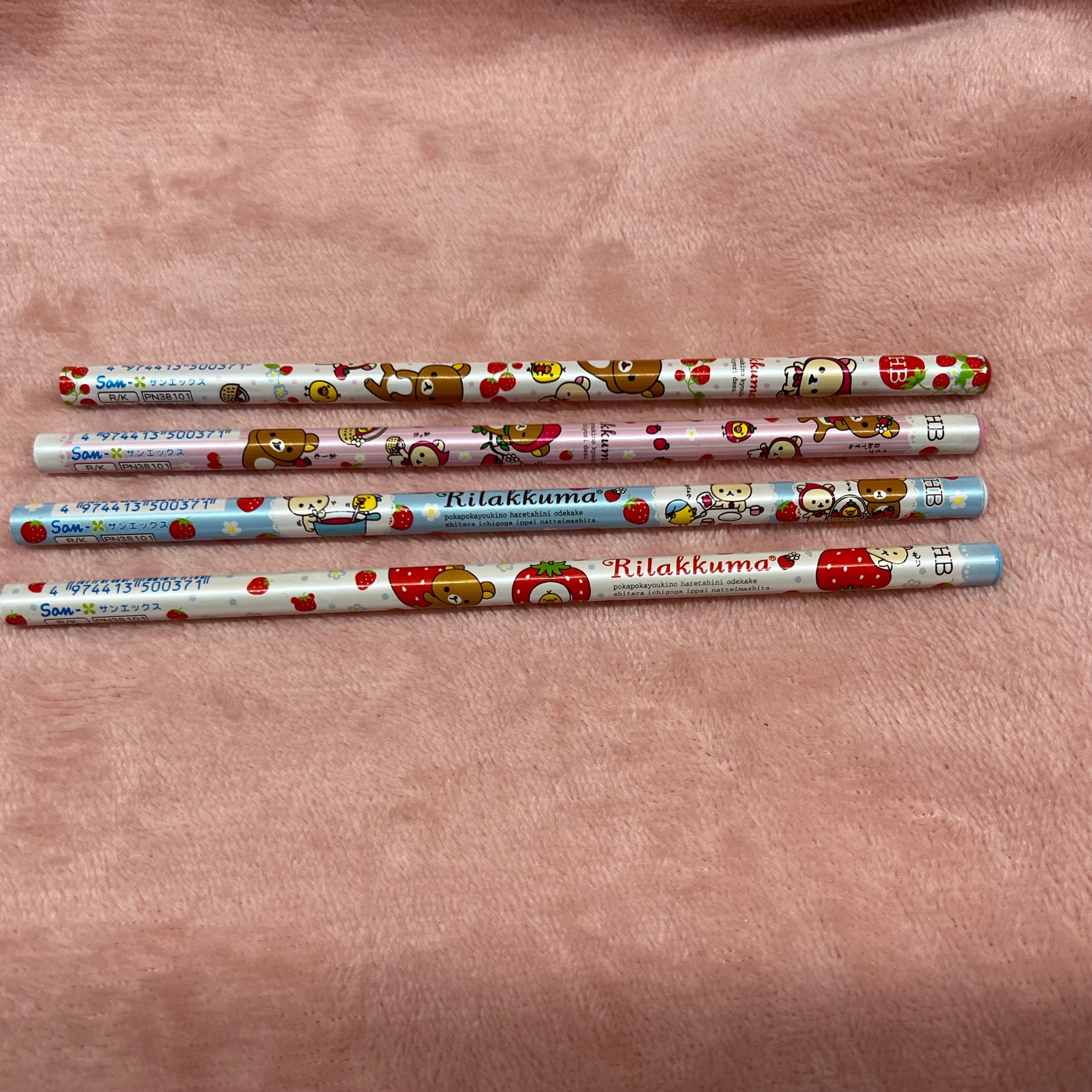 San-X Rilakkuma Strawberry HB Lead Pencils: Surprise Single (2009