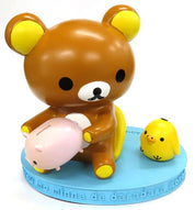 Kawaii Import San-X Rilakkuma Relax Bear Ceramic Figure Coin Bank Kawaii Gifts 4974413429870