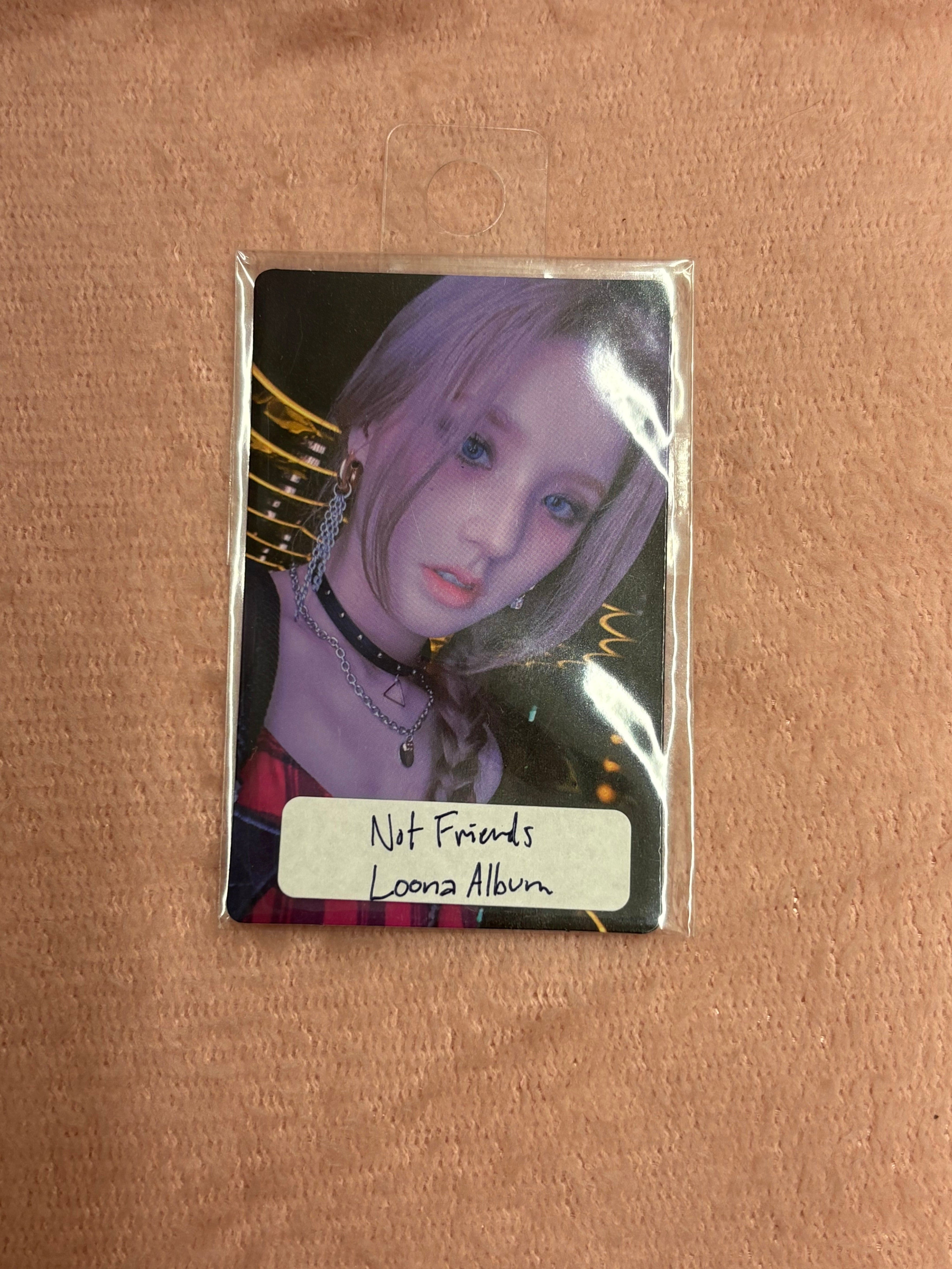 Korea Pop Store Album Photocard Loona - Not Friends Heejin A Kawaii Gifts 76835286